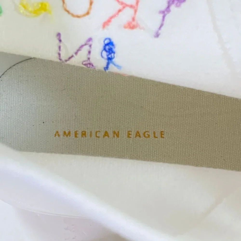 American Eagle Trust In Love High Top Sneakers Women Sz 10 Multicolor NWOT Read